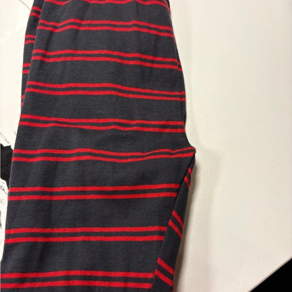 Carter's Black Knit Top with Red Stripes